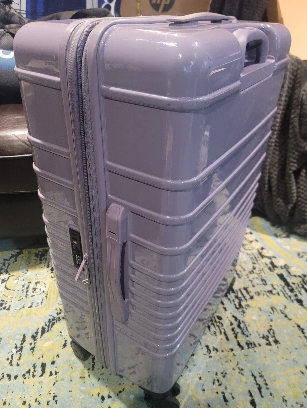 BEIS GLOSSY PURPLE LARGE CHECK IN 31